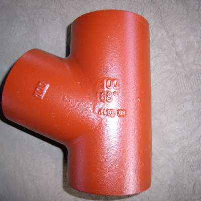 EN877 Cast Iron Fittings red style water system used pipe fitting