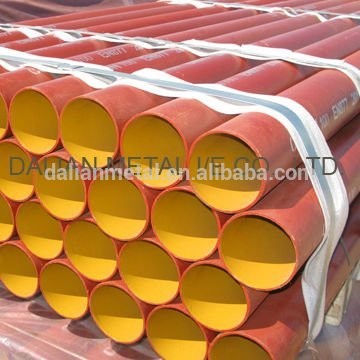 DN40-300 Red epoxy coated drainage EN877 grey cast iron pipes SML