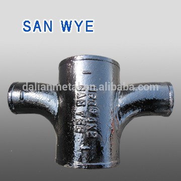 A888 black no hub Cast Iron Pipe fittings iron fitting pipe fittings